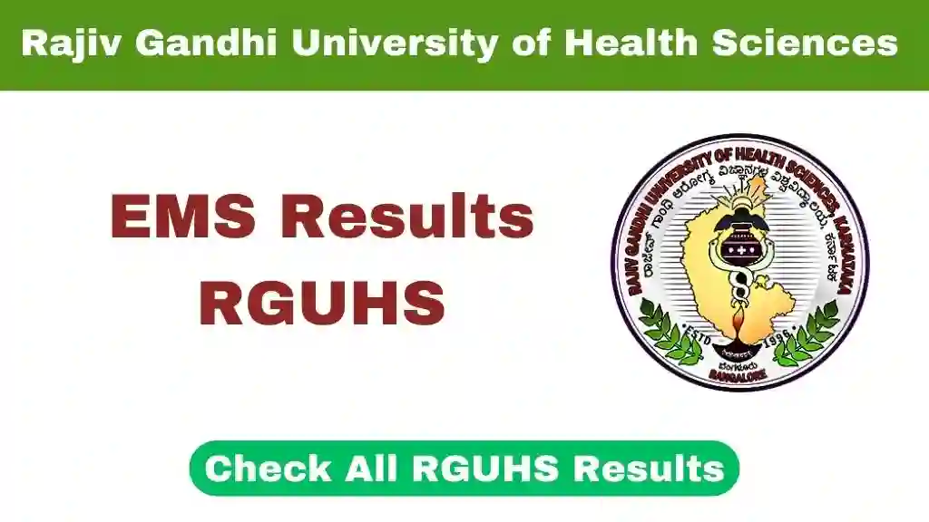RGUHS Results: Latest Updates and How to Access Your Scores